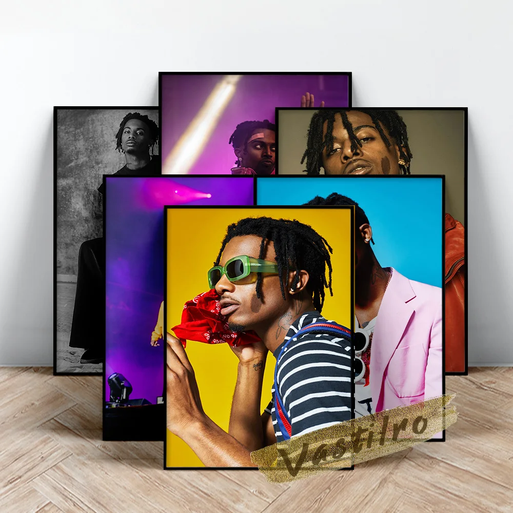 

Travis Scott Rapper Poster, Hip Hop Rap Singer Wall Picture, Music Star Art Prints, Handsome Man Portrait Painting, Fans Gift