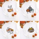 Женский свитшот с длинным рукавом, Осенний пуловер с принтом в виде тыквы