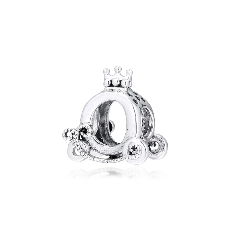 CKK подходит для браслета Pandora полированная Корона O каретка Шарм фотосеребра 925