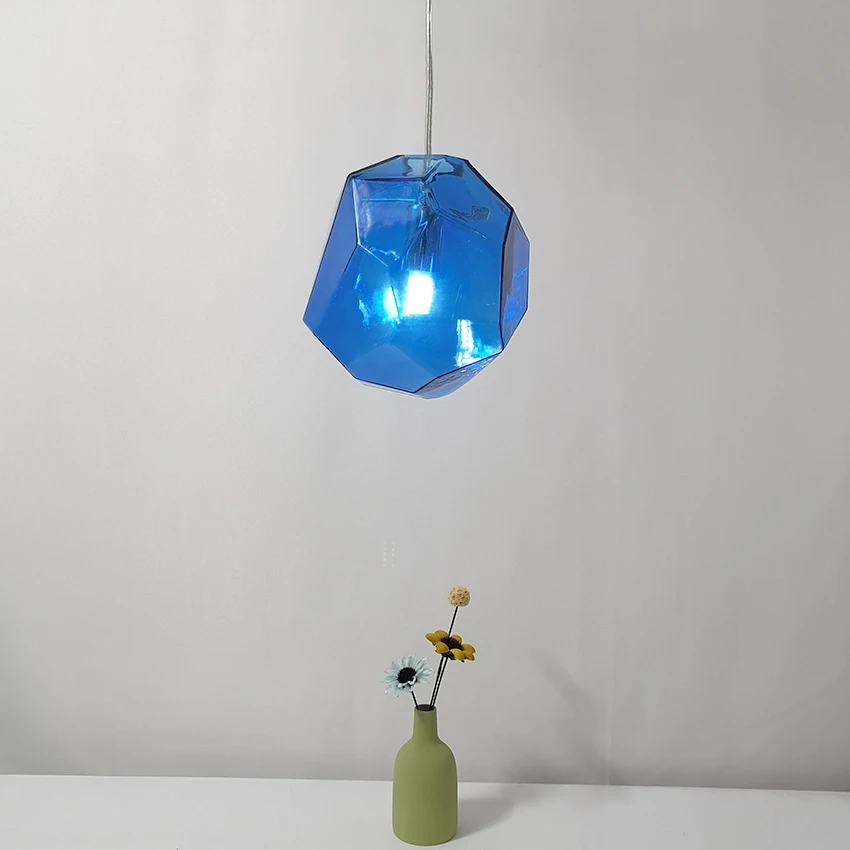 Современный красочный стеклянный подвесной светильник 6 цветов G9 светодиодная