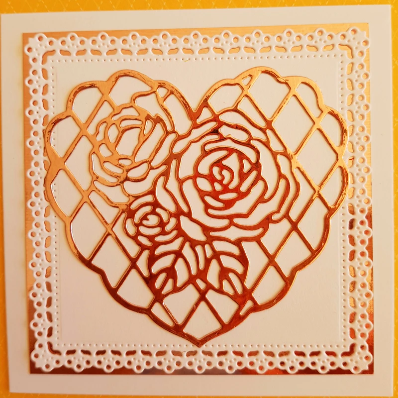 YINISE металлические режущие штампы любовь в форме цветка для трафареты