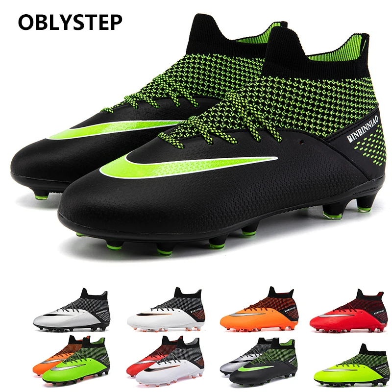 

OBLYSTEP autumn/winter new men's football shoes children's non-slip training football shoes outdoor lightweight non-slip high-to