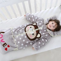 newborn envelope sleeping bag for winter thick baby detachable sleeve quilt neonato couchage saco de dormir bebe