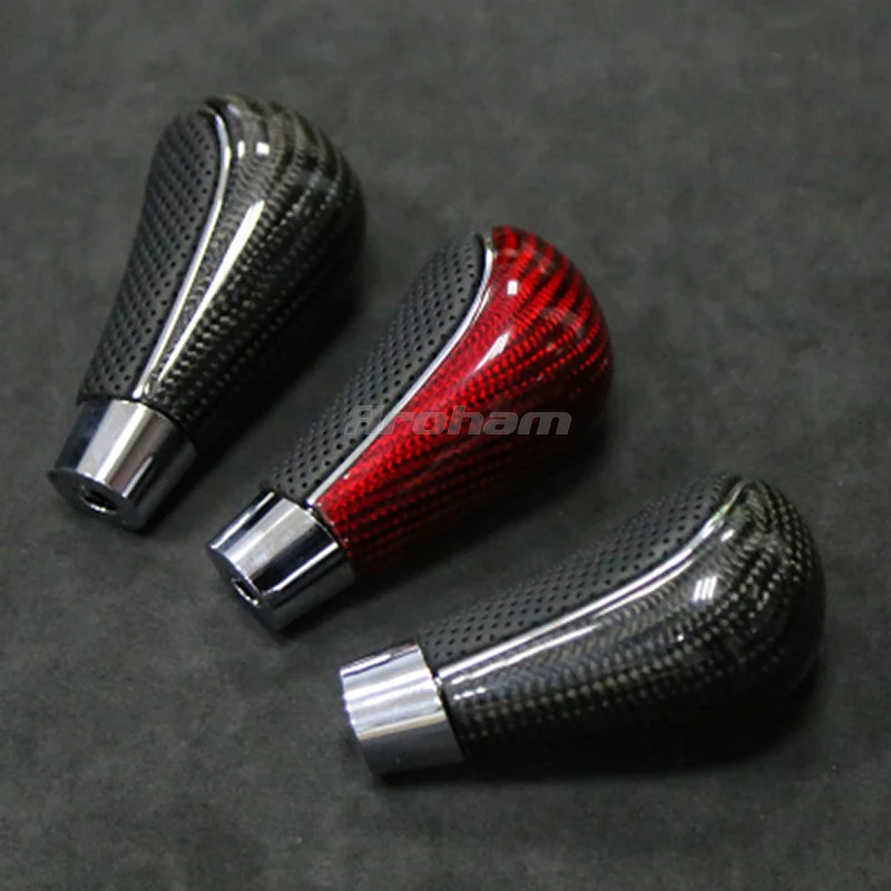 

Ручка переключения передач в стиле углеродного волокна, рычаг переключения передач, Головка рычага переключения передач, красный и черный для Hyundai Sonata 8 2011 2012 2013 2014 Sonata8