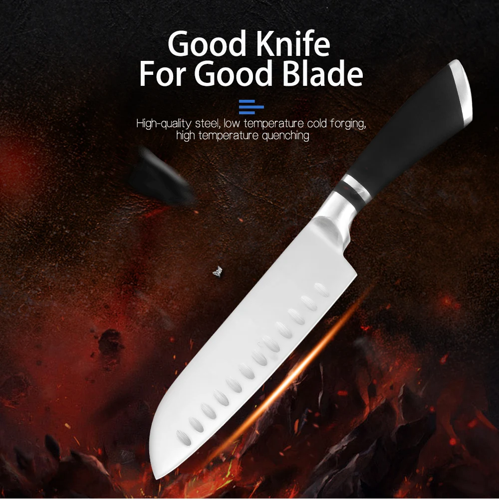 Набор ножей Sowoll с 8 карманами в рулоне кухонный шеф-повар из нержавеющей стали 3CR13