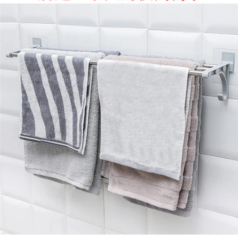Новые Вешалки для полотенец двойные хромированные настенные полотенцесушитель