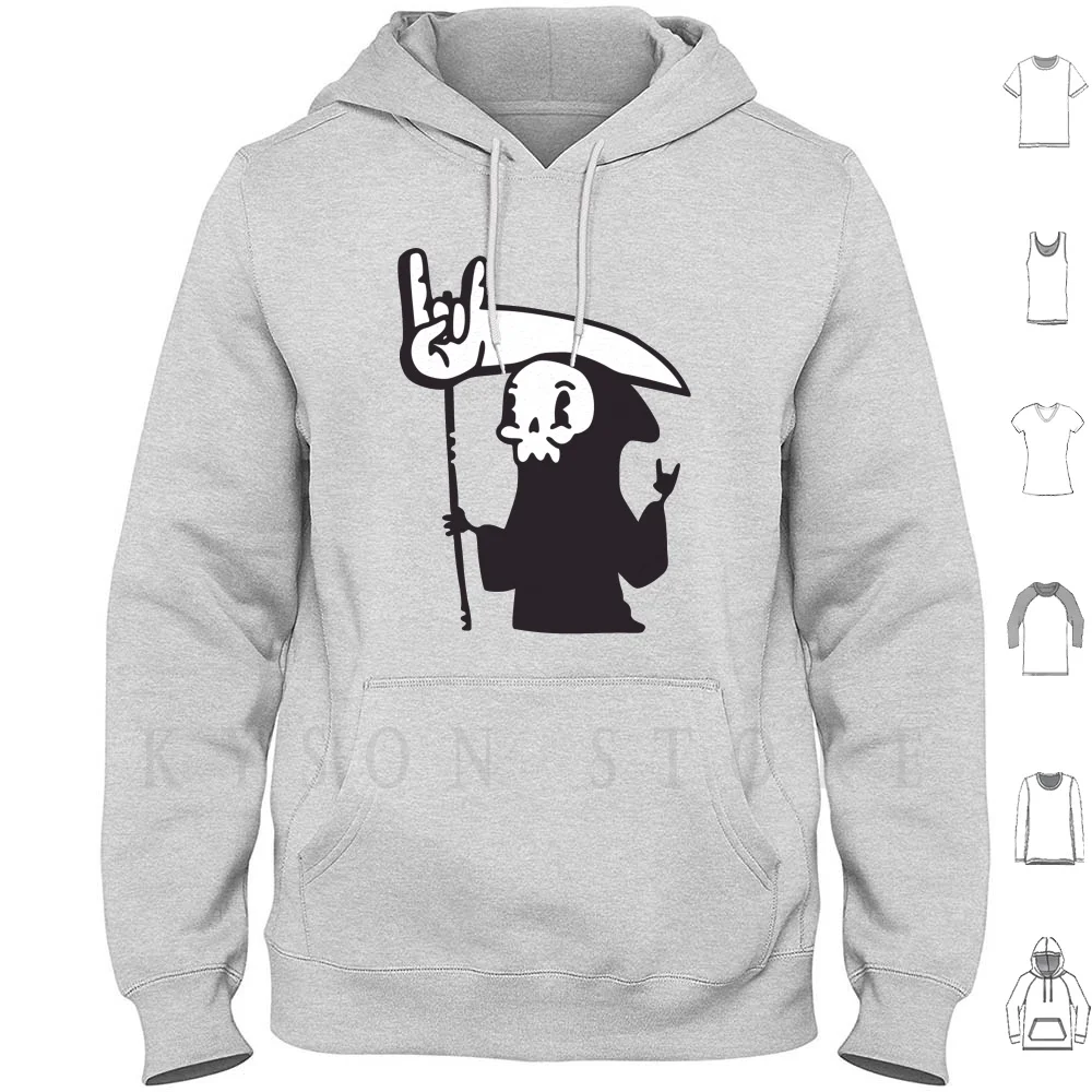 

Толстовка с длинным рукавом и принтом «смерть»