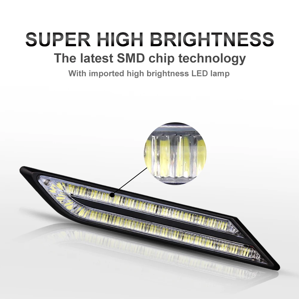 Nlpearl 2 шт. 33SMD автомобильный светильник сборки Led DRL Габаритные огни s для