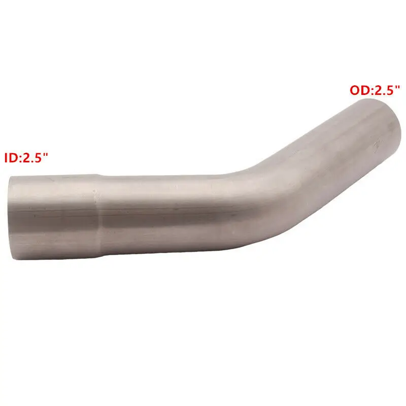 Нержавеющая сталь 2 5 &quotвыхлопная труба оправка изгиб трубы 45 ° Расширенная