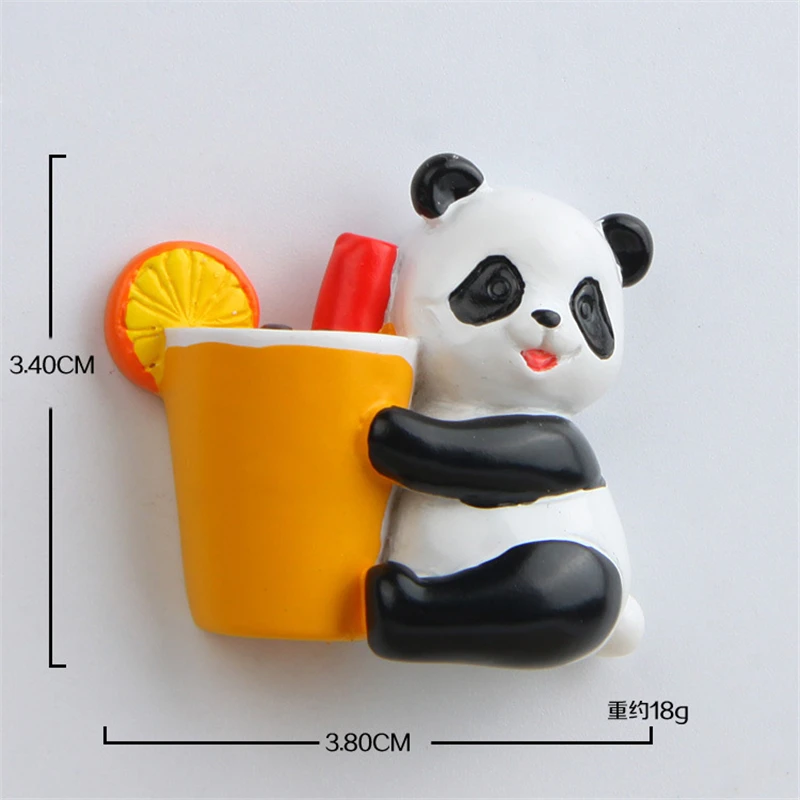 Магнитные магниты на холодильник с милой пандой мультяшным рисунком для детей