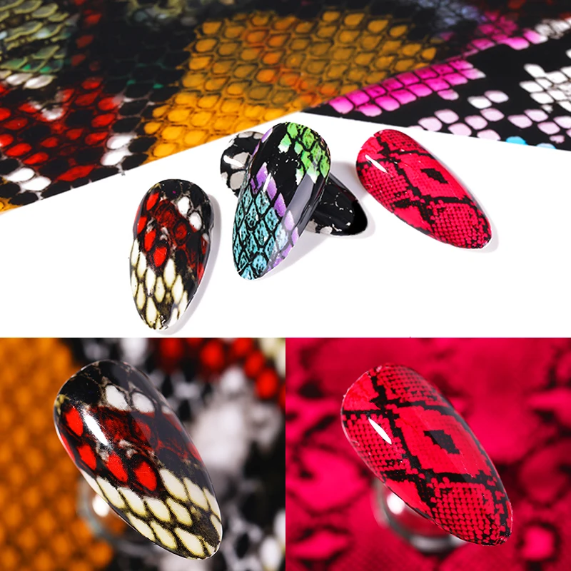 Фольга для ногтей с изображением животных переводная наклейка ногтевого дизайна