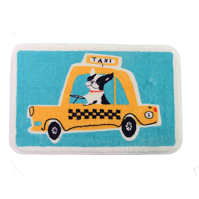 

Bathroom Antiskid Mat Kitchen Mat Protective Floor Mat Anime Pattern Rugs Cute Carpets for Kids Washable Water Absorption