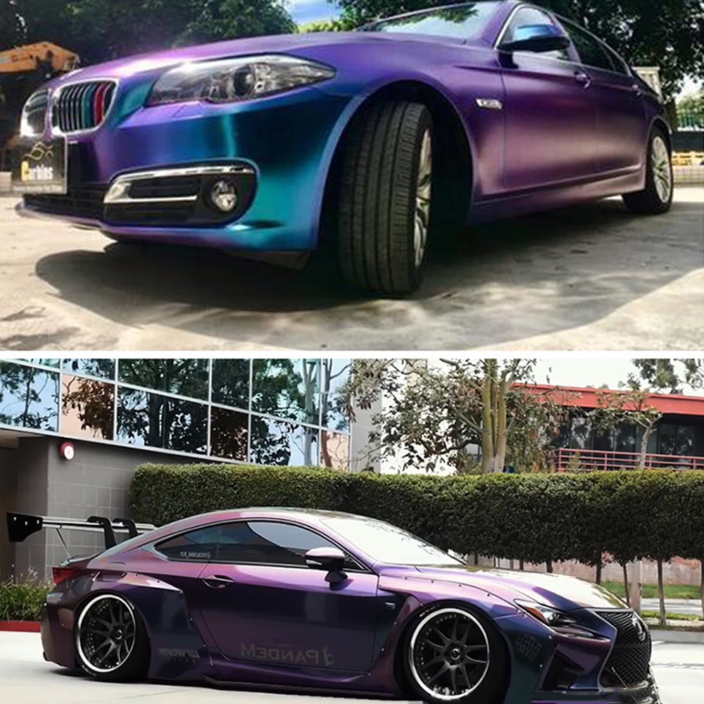 Новая автомобильная пленка для кузова Глянцевая Хамелеон Блестящий виниловый