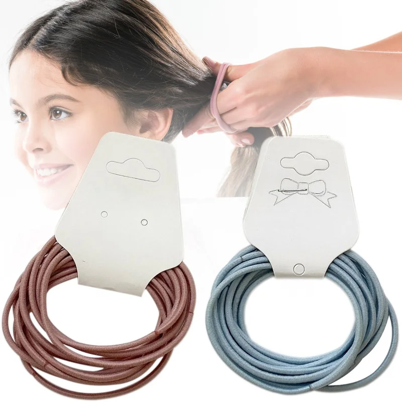 

10 шт. головная повязка на голову держатель для конского хвоста эластичная одноцветная лента для волос TC21