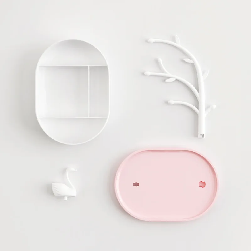 Шкатулка для хранения ювелирных изделий розовое сердце девочек лебедь озеро