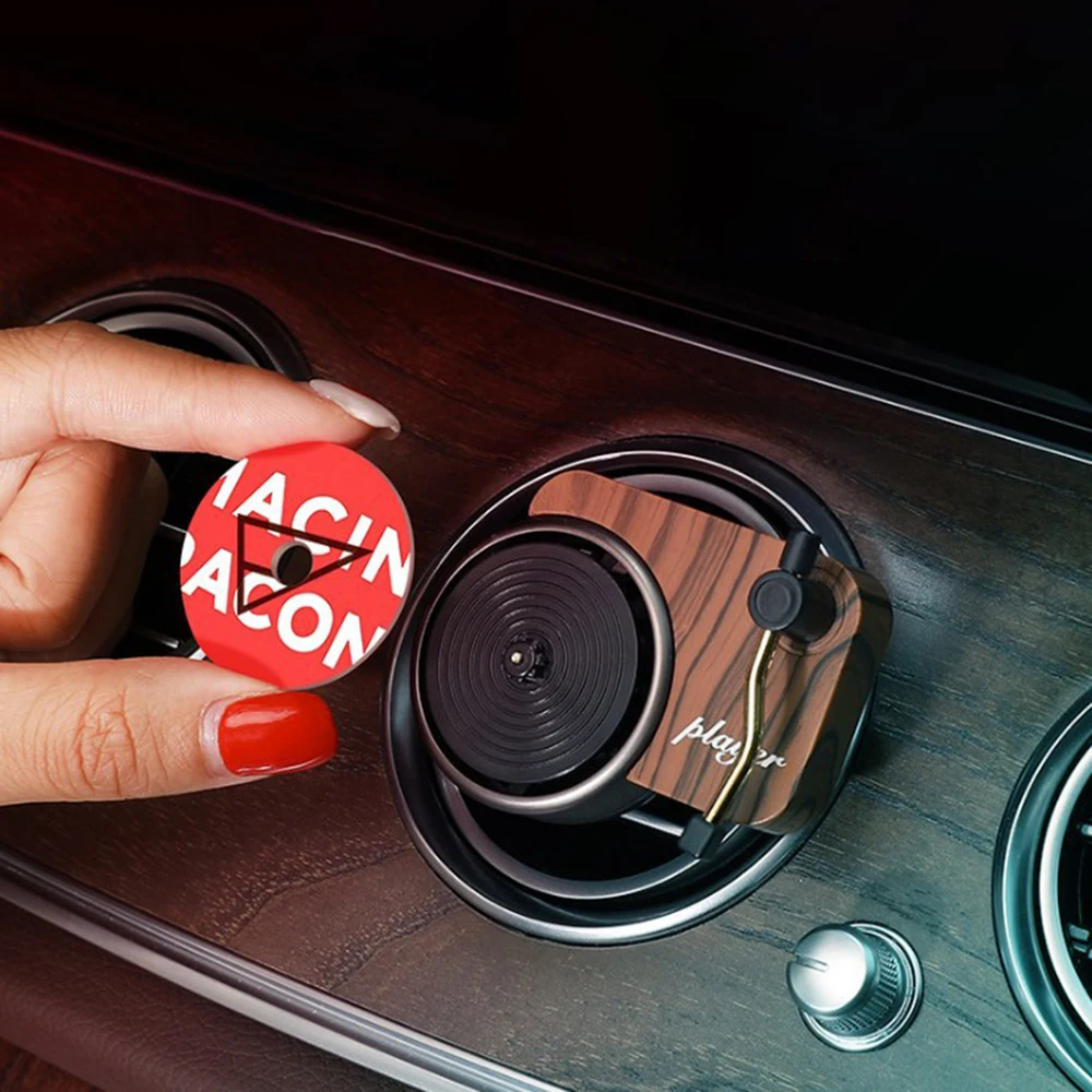 

Retro Car Air Freshener Record Player Car Perfume Phonograph Auto Air Vent Clips Interior Decoration Accessories