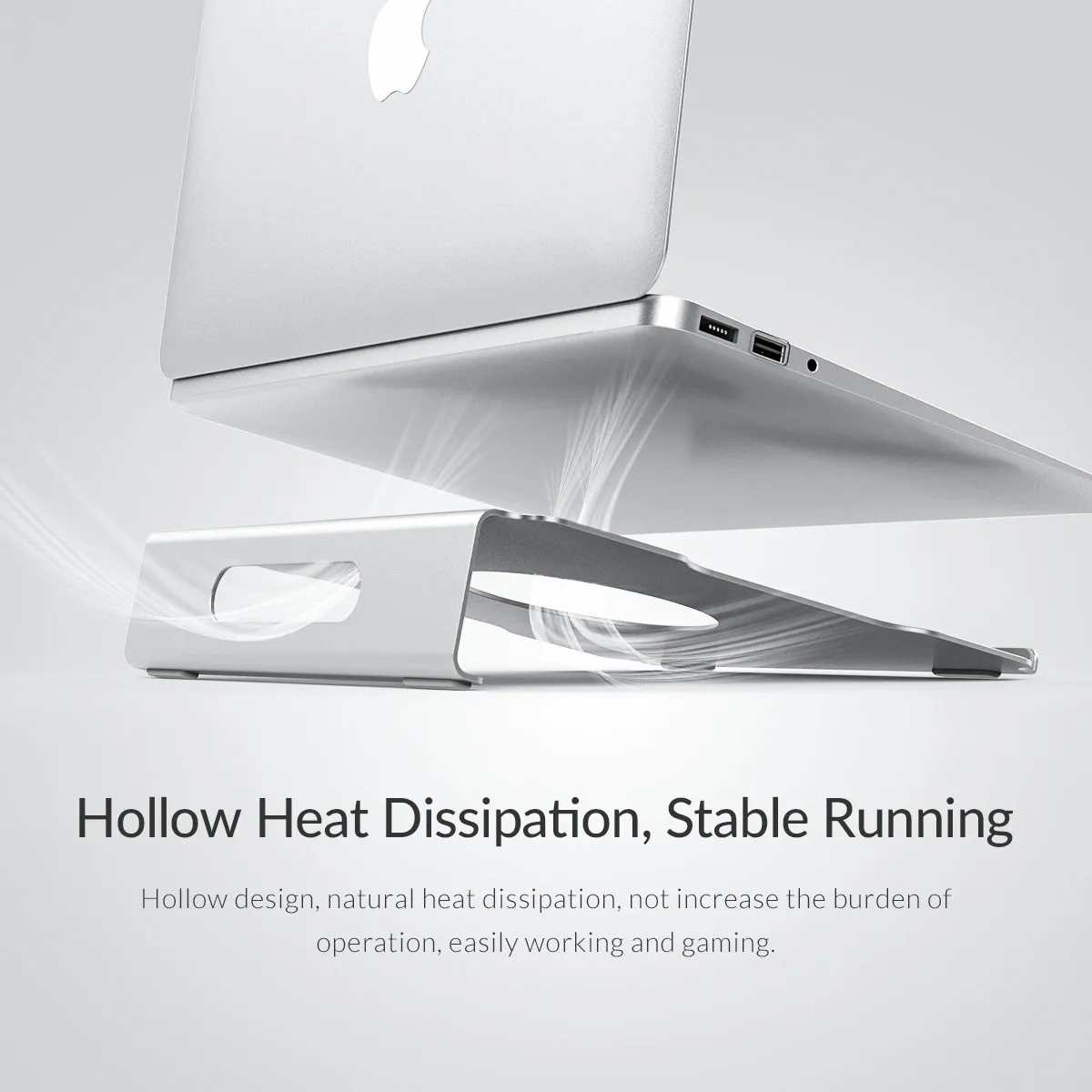 Регулируемая подставка для ноутбука ORICO складная охлаждающая из алюминиевого