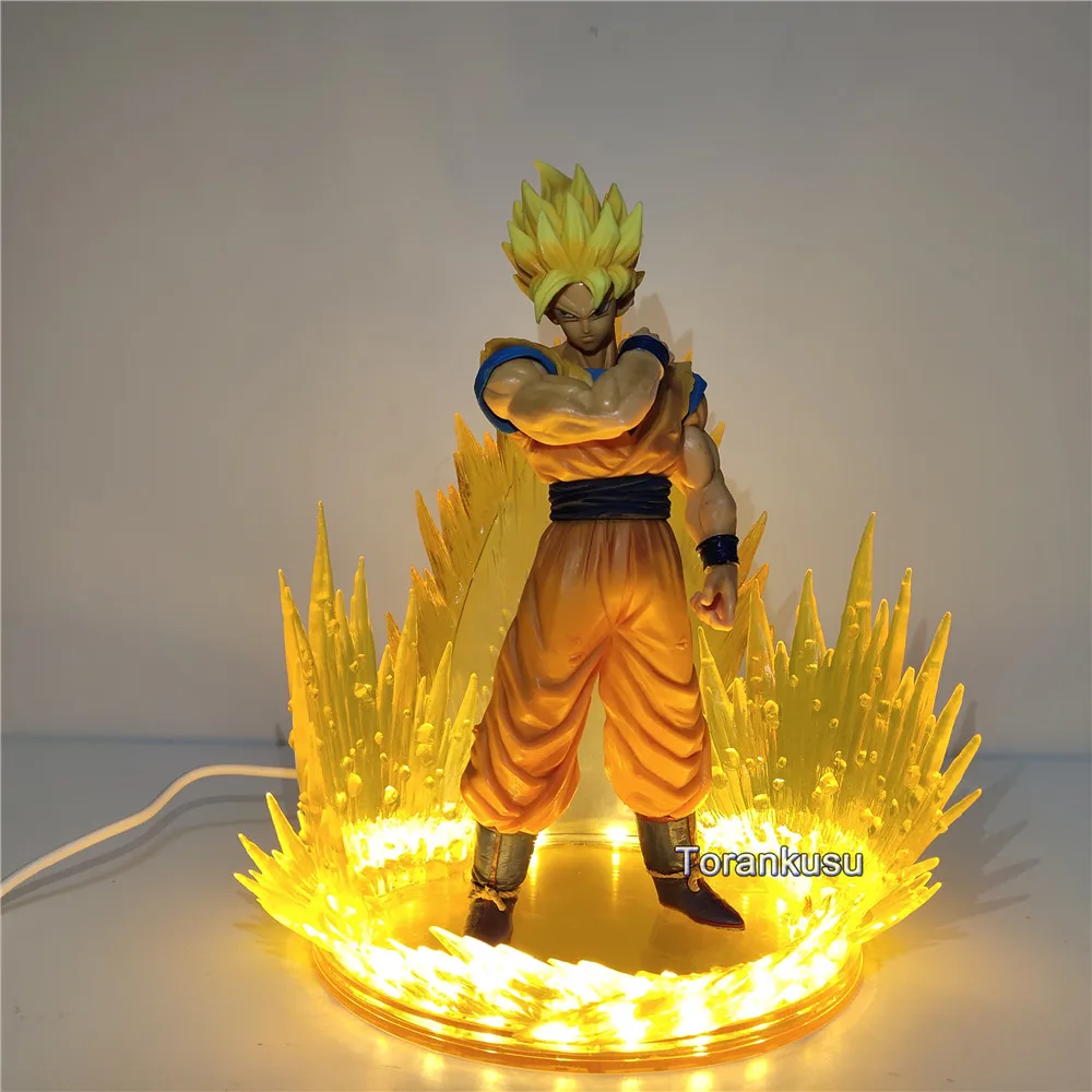 3D фигурки из аниме Dragon Ball Z Сон Гоку Супер сайян #57 светодиодный комплект