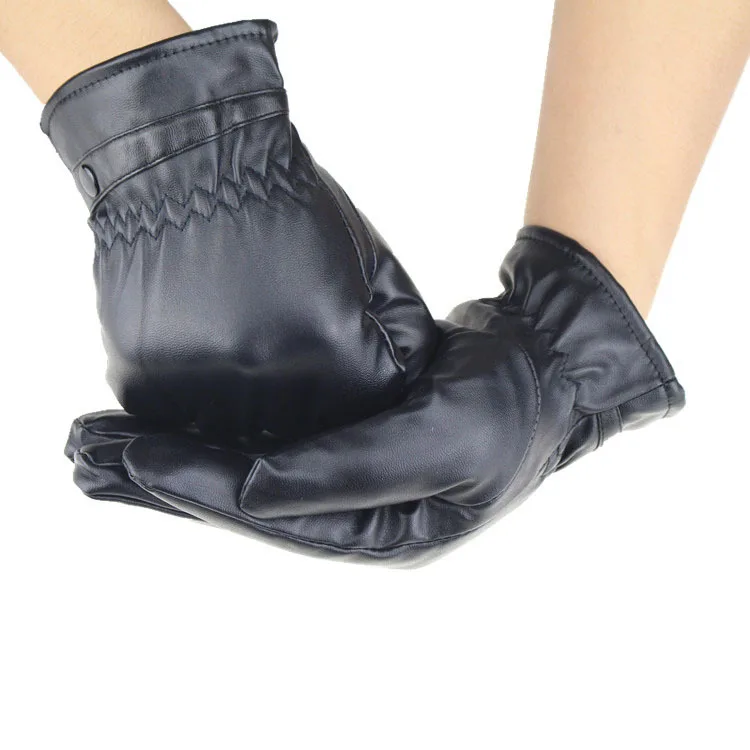 

Touch Screen Gloves Men's Outdoor Warm and Waterproof PU Leather Gloves In Winter Leather Gloves Winter Gloves