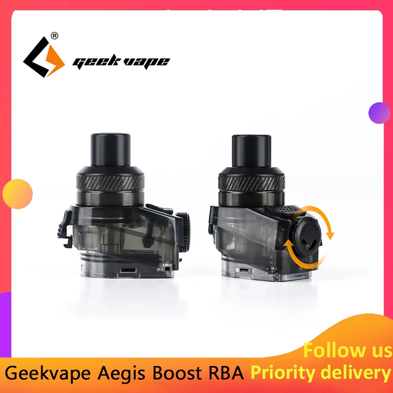 Новый Geekvape Aegis Boost RBA Pod электронная сигарета 2 мл емкость RDTA распылитель для
