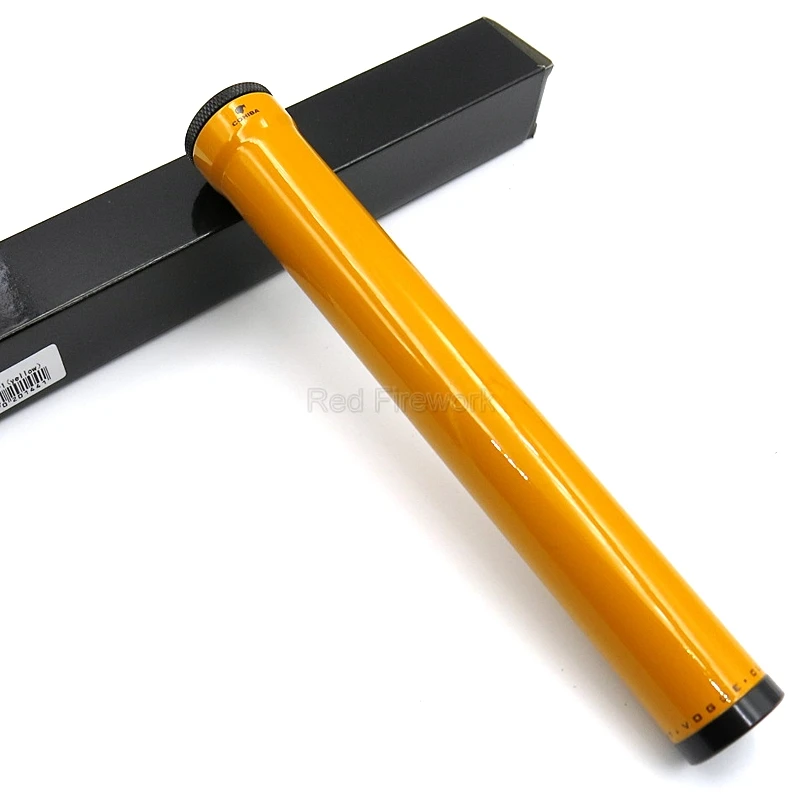 COHIBA металлический держатель из нержавеющей стали с одной трубкой для сигар портативный дорожный Карманный чехол для сигар с увлажнителем подарочная коробка