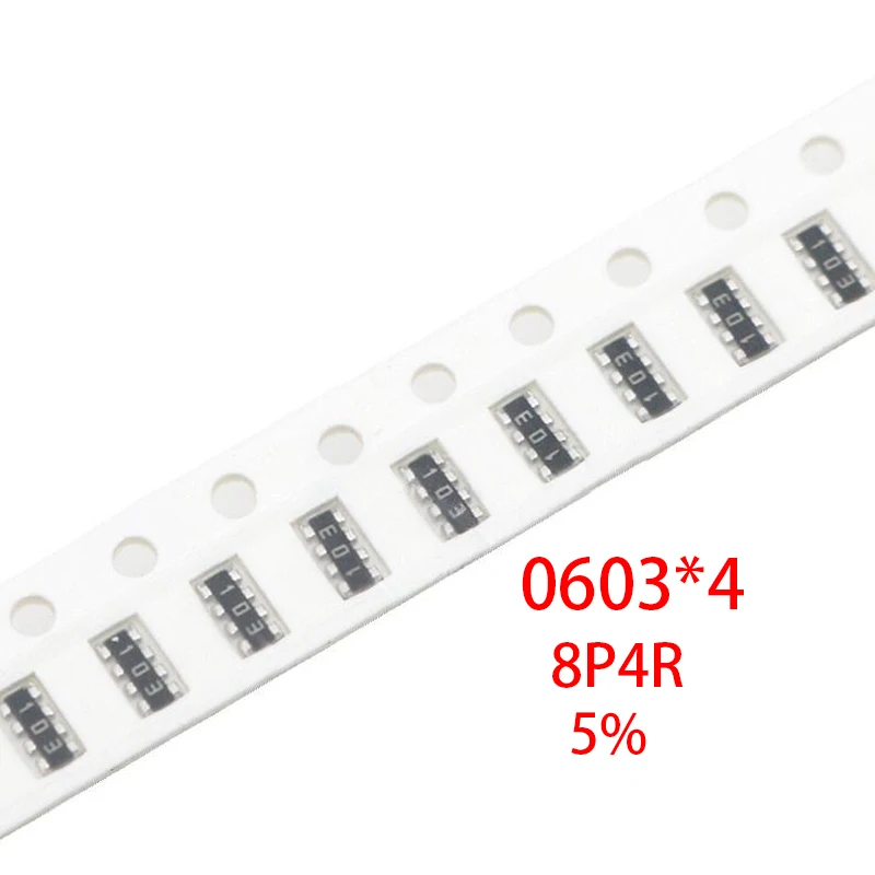 100 шт. 0603*4 8P4R 2*4P SMD сети резисторная матрица 360 390 430 470 510 560 620 680 750 820 910 1K 1 K 2 3 5 6 ohm -