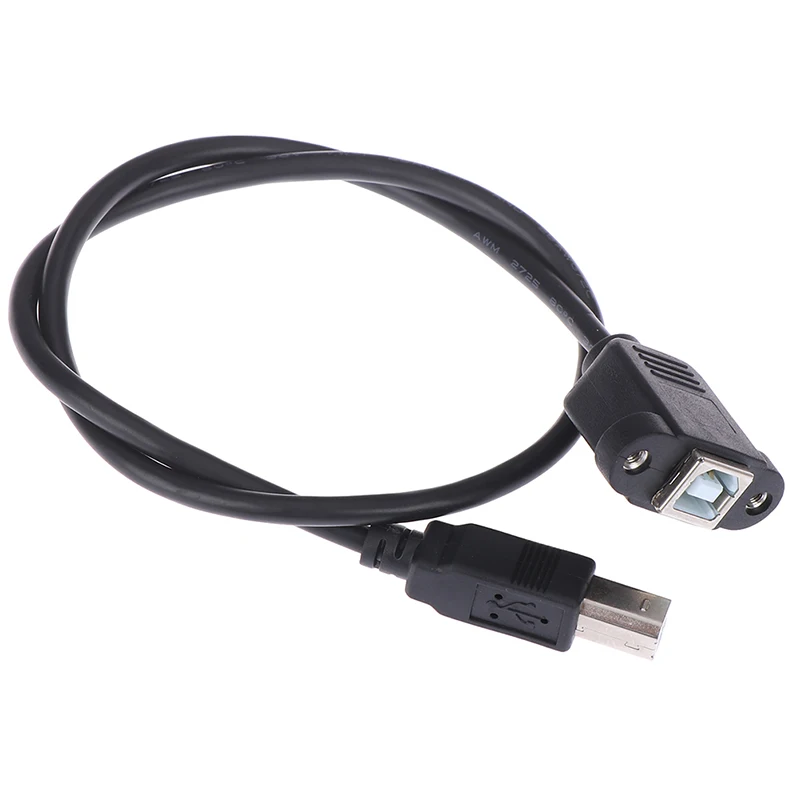 Кабель удлинитель для принтера с панельным креплением 0 3 м/0 5 м USB 2 Тип B штекер