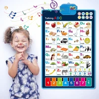 electronic wall chart poster interactive music alphabet learning toy for toddlers kids baby learning educatonal toys