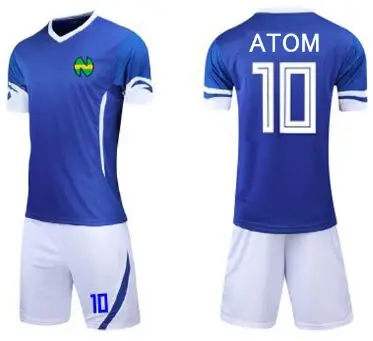 Азиатские размеры, для детей, для мужчин, Camiseta atom Maillots de Foot Enfant equipe de французский Оливер атом капитан Tsubasa майки - Цвет: As picture