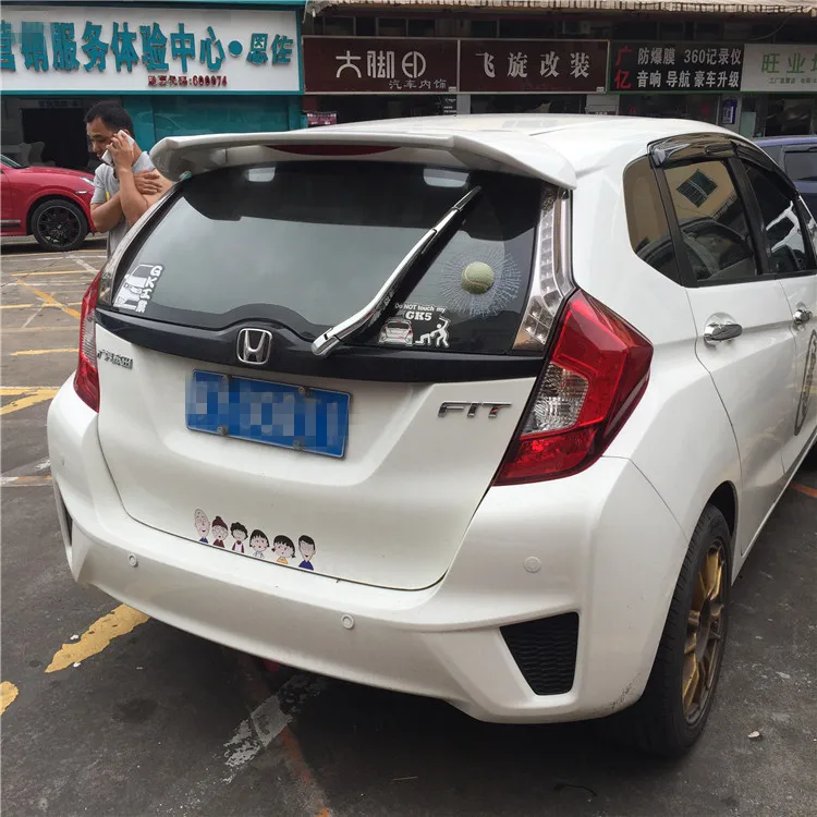 Спойлер для HONDA FIT 2014-2016 спойлер из высококачественного АБС-материала заднего