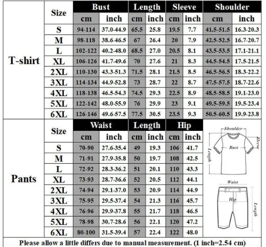 

2020 New Tracksuit 2 Pieces Men Sets Male Clothing Sportswear Set Fitness Summer Print Men Shorts+T Shirt Mens Casual Suit 6XL