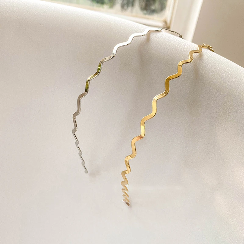 Обруч для волос женский геометрический 1 шт. Тонкая Повязка на голову - купить по