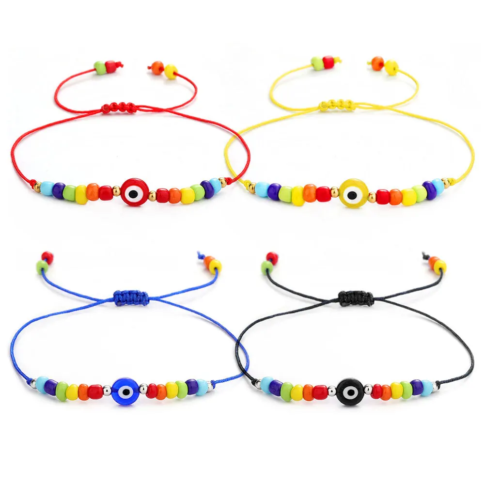 

Turkish Lucky Evil Eye Beaded Bracalet For Women Men Couples Matching Bracelets Boho Jewelry Valentines Day Black Friday Sale