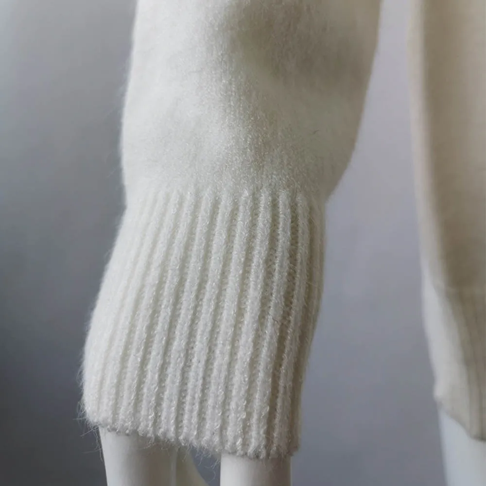 2019 Европейский осенне-зимний свитер с v-образным вырезом, бархатный женский свитер с вышивкой в виде кроликов, DZA008 от AliExpress RU&CIS NEW