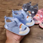 2021 летние сандалии с принтом для новорожденных девочек и мальчиков детская хлопковая обувь с мягкой подошвой первая обувь для малышей # P3