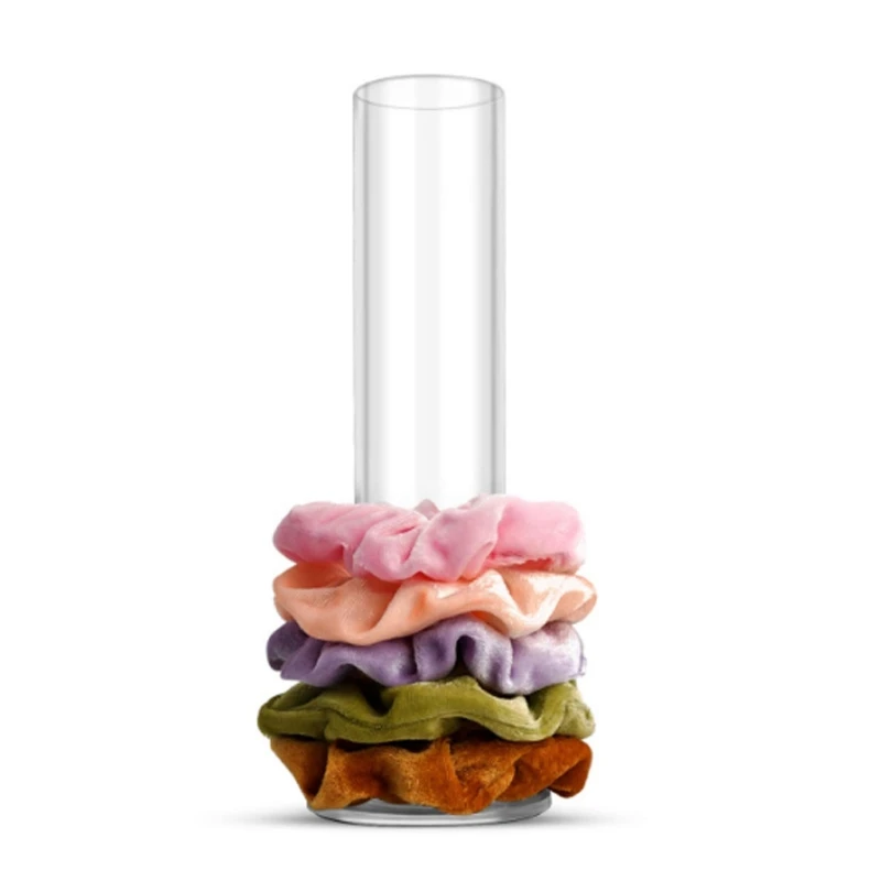 

Acrylic Hair Scrunchy Holder Stand Clear Jewelry Hairband Bracelet Watch Display