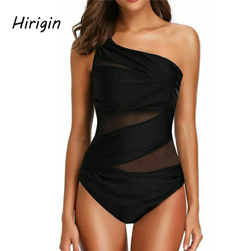 2020 летний Цельный купальник с открытыми плечами комплект бикини в стиле пэчворк