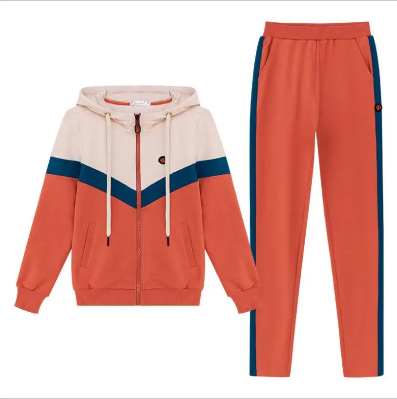 

Women's Wear Suit Girls Leisure Fashion 2021 New Spring And Autumn Loose Korean Sports Two-Piece Jacket And Pants.