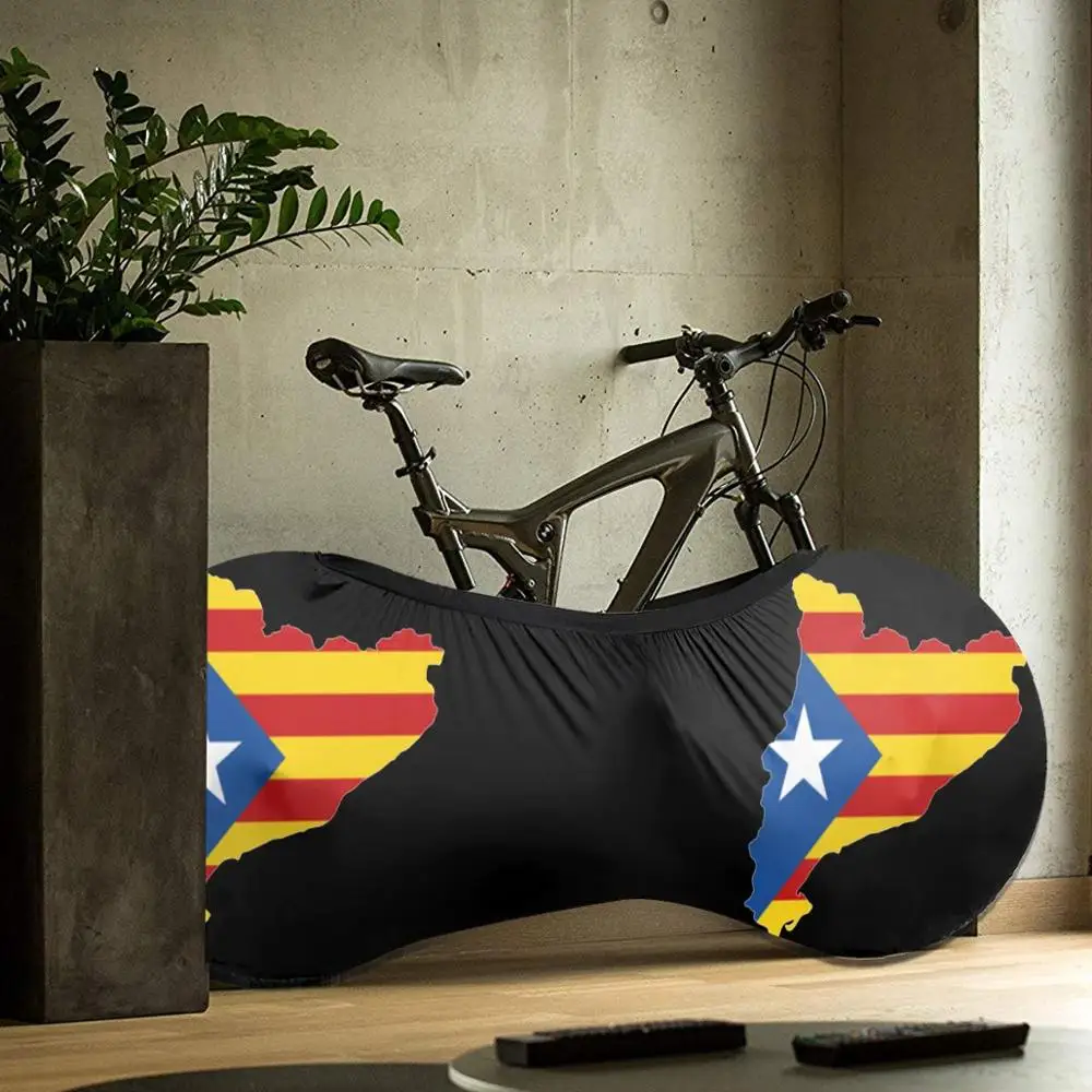 

Catalonia Map With Flag outdoor Bike MTB waterproof Bicycle dust cover Custom Rashguard biking motocross downhill father gift