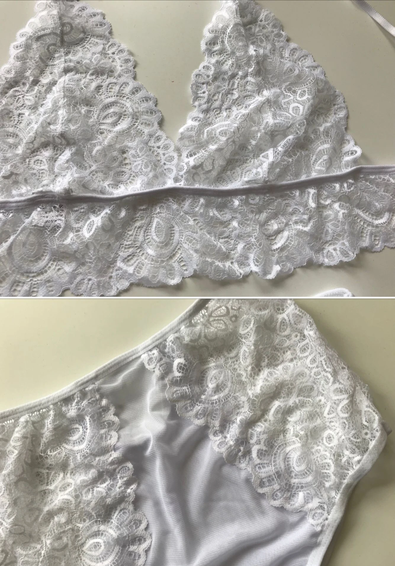 Эротическое белье с белым кружевным бантом Babydoll Biancheria интимная одежда интимное