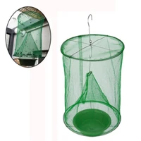 reusable fly catcher killer trap food bait fly trap cage net for indoor or outdoor family farms parks