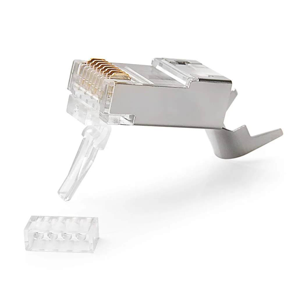 

Соединители RJ45 Cat6a Cat7, 100 шт., экранированные сетевые соединители FTP 8P8C