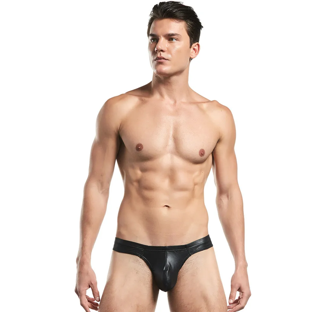Feitong стринги Нижнее белье для мужчин сексуальные мужские средней талии из
