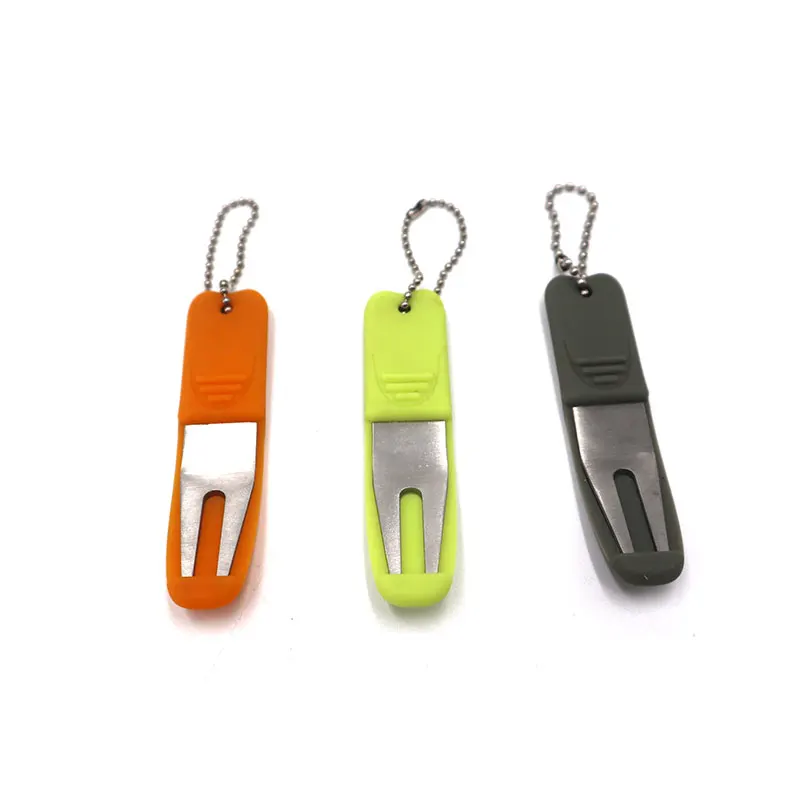 1 шт. Новое поступление резиновый чехол + SS304 аксессуары для гольфа зеленая вилка