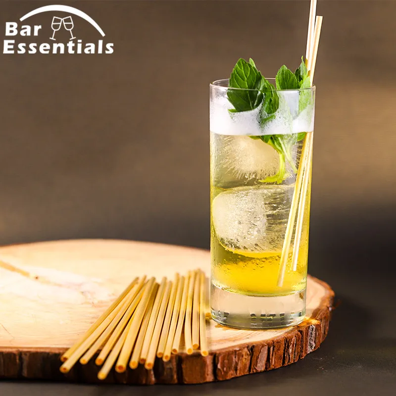 1000pcs 20cm Natural Wheat Straw Reusable Drinking Straws 100% Biodegradable Environmentally Friendly | Дом и сад