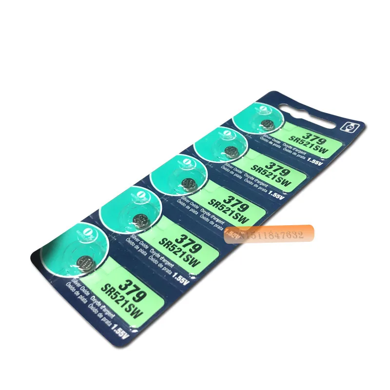 Розничная продажа новый долговечный батарейный блок для часов 379 SR521SW D379 SR63 V379 AG0