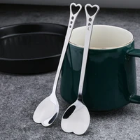110 pcs stainless steel coffee spoon heart shaped tea mixing stirring spoon for cocktail dessert ice cream 5 7inch mazi888