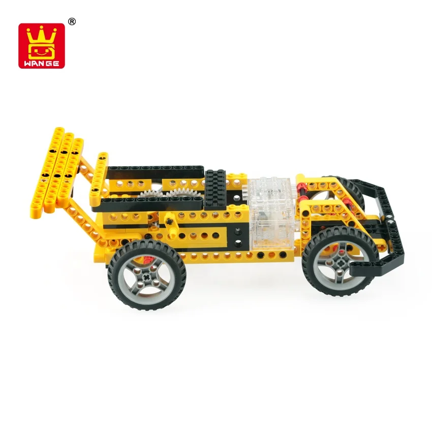 Ствол игрушка механическое снаряжение техника строительные блоки 4 в 1 гоночный