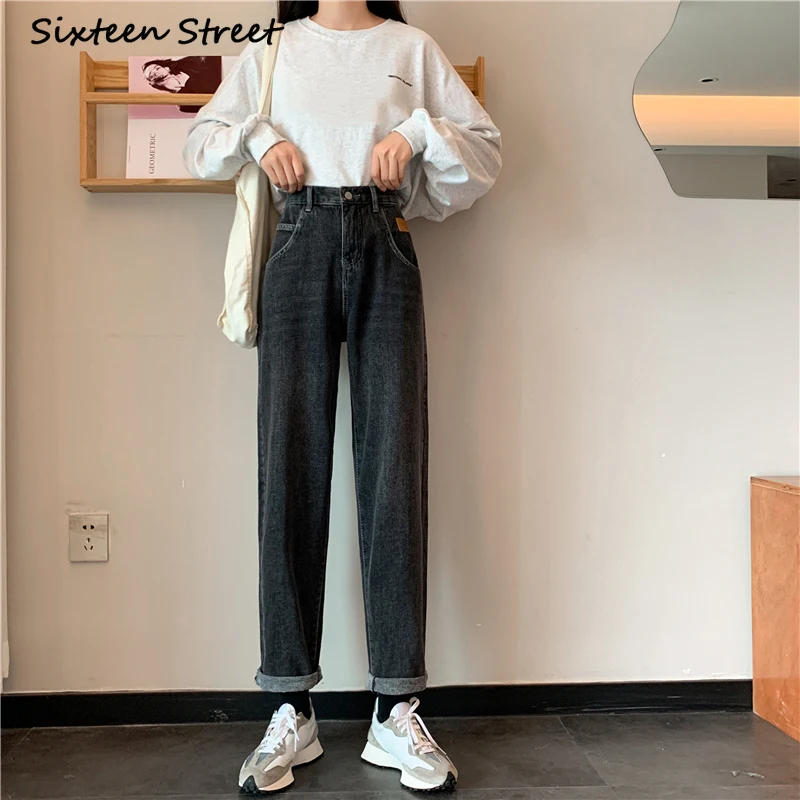 

Loose Straight Trousers 2020 Korean Clothing New White Jeans Women Slim Wide Leg Trousers Elegant Fashion Button Zipper Y2K Chic
