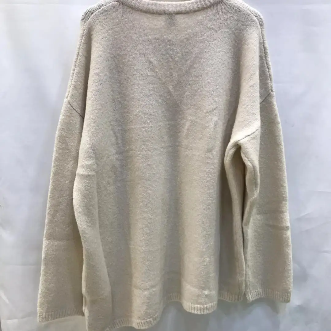 Женский свитер новинка осень-зима 2020 Свободный Асимметричный с диагональными